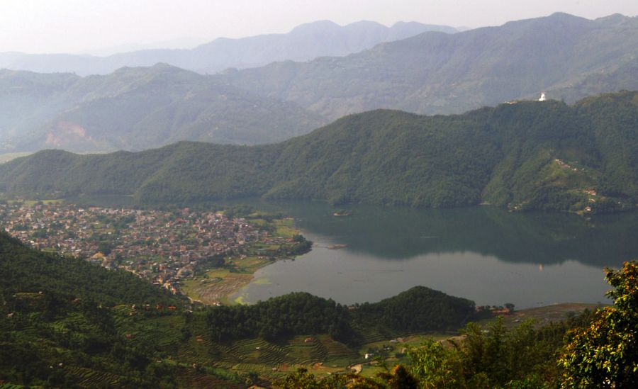 Pokhara and Phewa Tal from Sarangkot