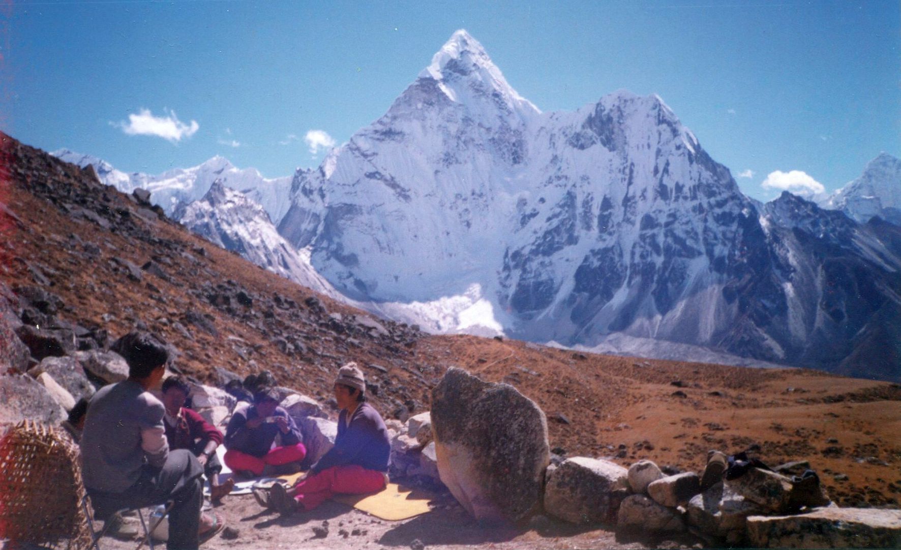 Ama Dablam from camp below Kongma La