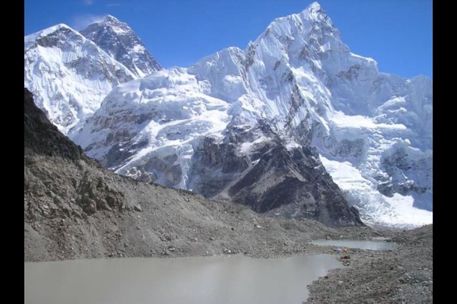 Everest and Nuptse from Kallar Pattar