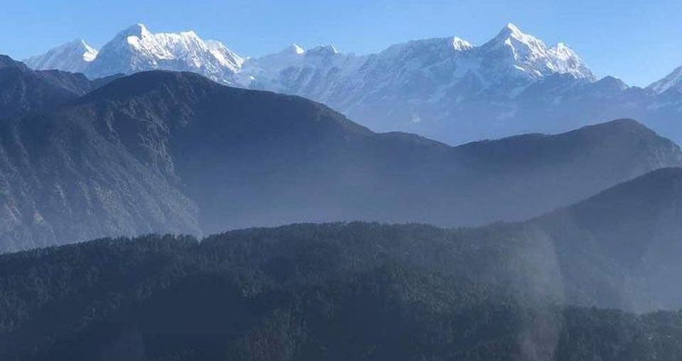 Mt.Kang Nachugo in Rolwaling Himal and Mount Numbur