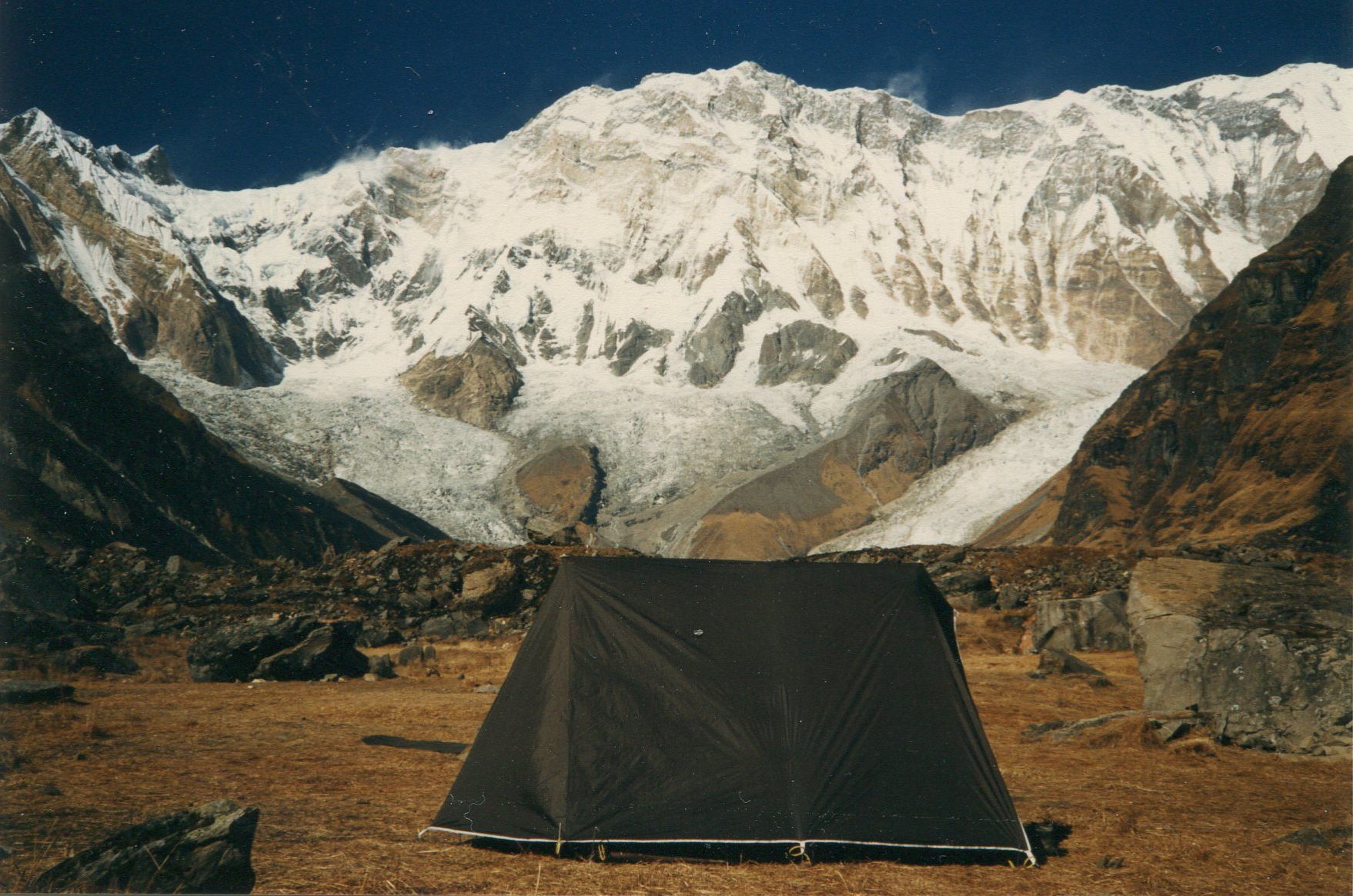 Base Camp in the Sanctuary beneath Mount Annapurna I