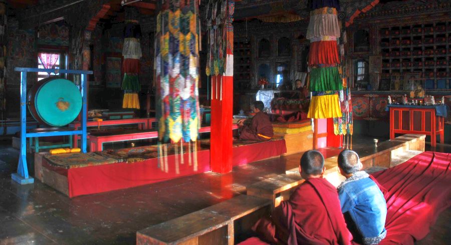 Bhuddist Icons inside Gompa