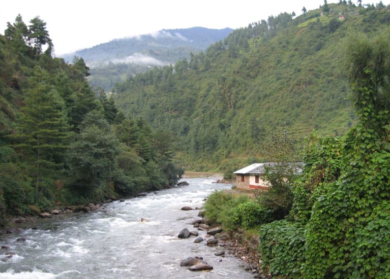 Khimti Khola at Shivalaya