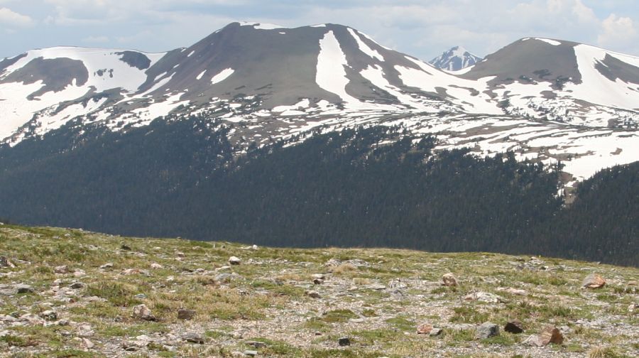 View from the Tundra Trail in Colorado Rocky Mountain National Park