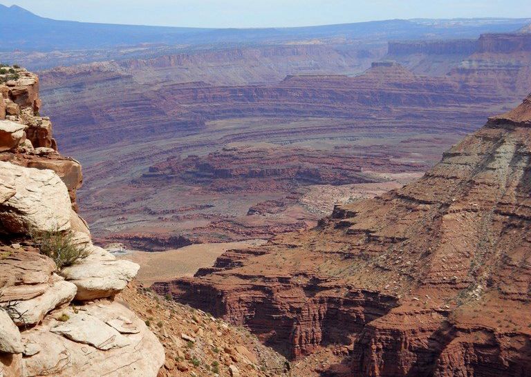 Kane Creek at Dead Horse Point on " Island in the Sky "