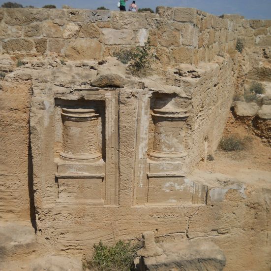 Underground tombs carved out of solid rock