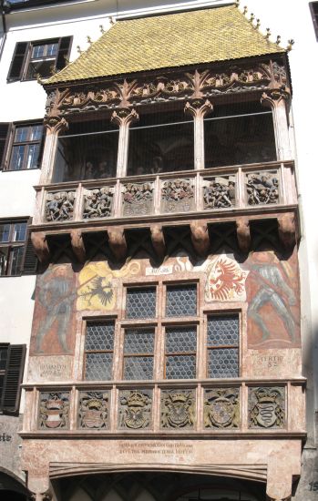 Golden Roof Building in Innsbruck in Austria