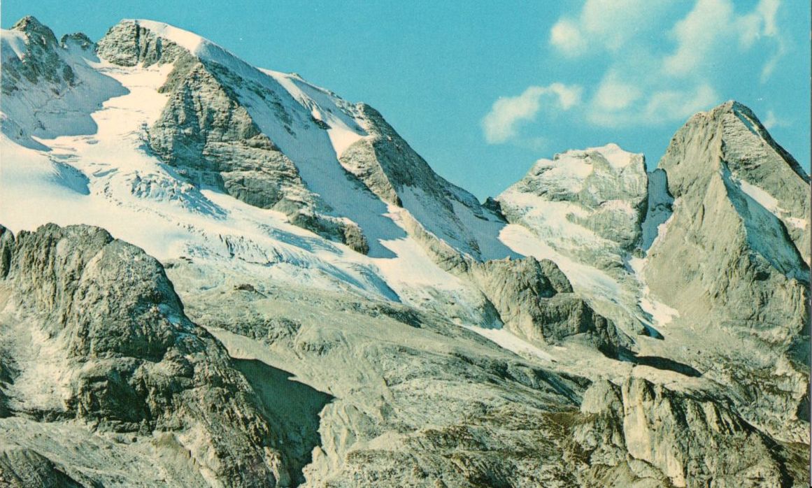 Marmolada, 3342 metres, in the Italian Dolomites