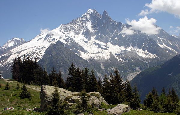 Aiguille Verte ( 4122m ) above Chamonix