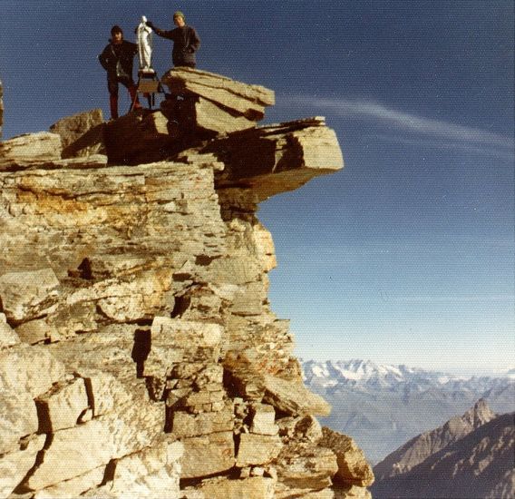 On the summit of Gran Paradiso