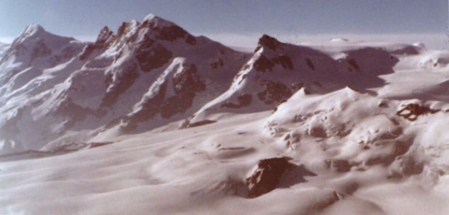 Breithorn and Little Matterhorn from the Matterhorn