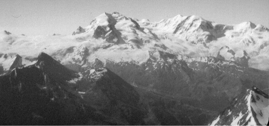 Monte Rhosa and Lyskamm from the Weisshorn