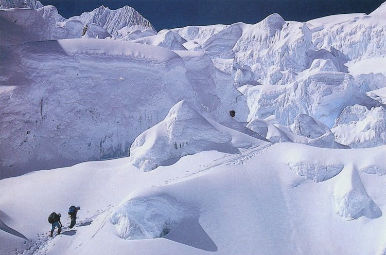 Khumbu Ice Fall on the South Col Route for Mount Everest