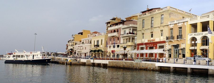 Harbour at Agios Nikolaos on the Greek Island of Crete