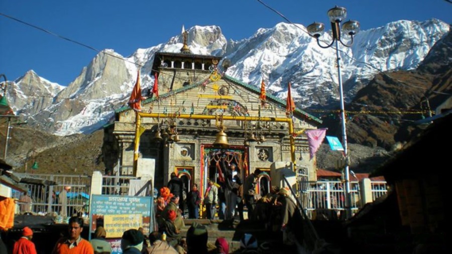 Temple at Kedarnath in the Indian Himalaya