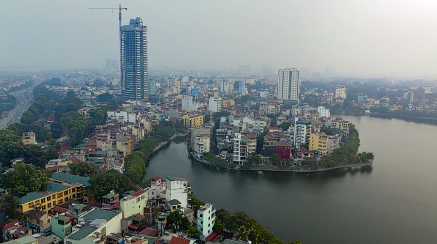 West Lake ( Ho Tay ) in Hanoi