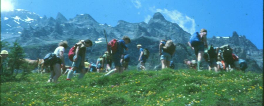 On ascent to Lotschen Pass