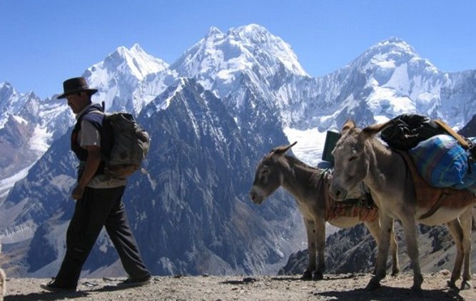 Cuyoc Pass in the Cordillera Huayhuash of the Peru Andes