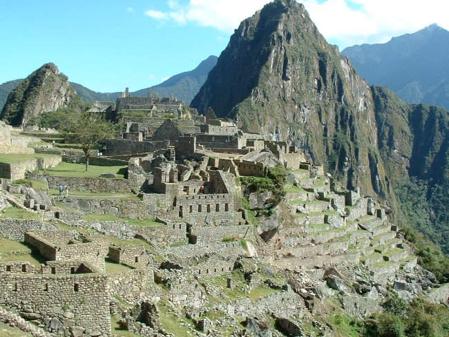 Machu Picchu in Peru - an ancient fortress city of the Incas