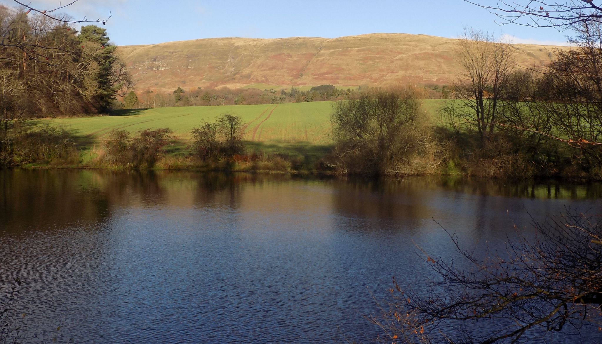 Map of  Alloch Dam and Mount Dam at Milton of Campsie