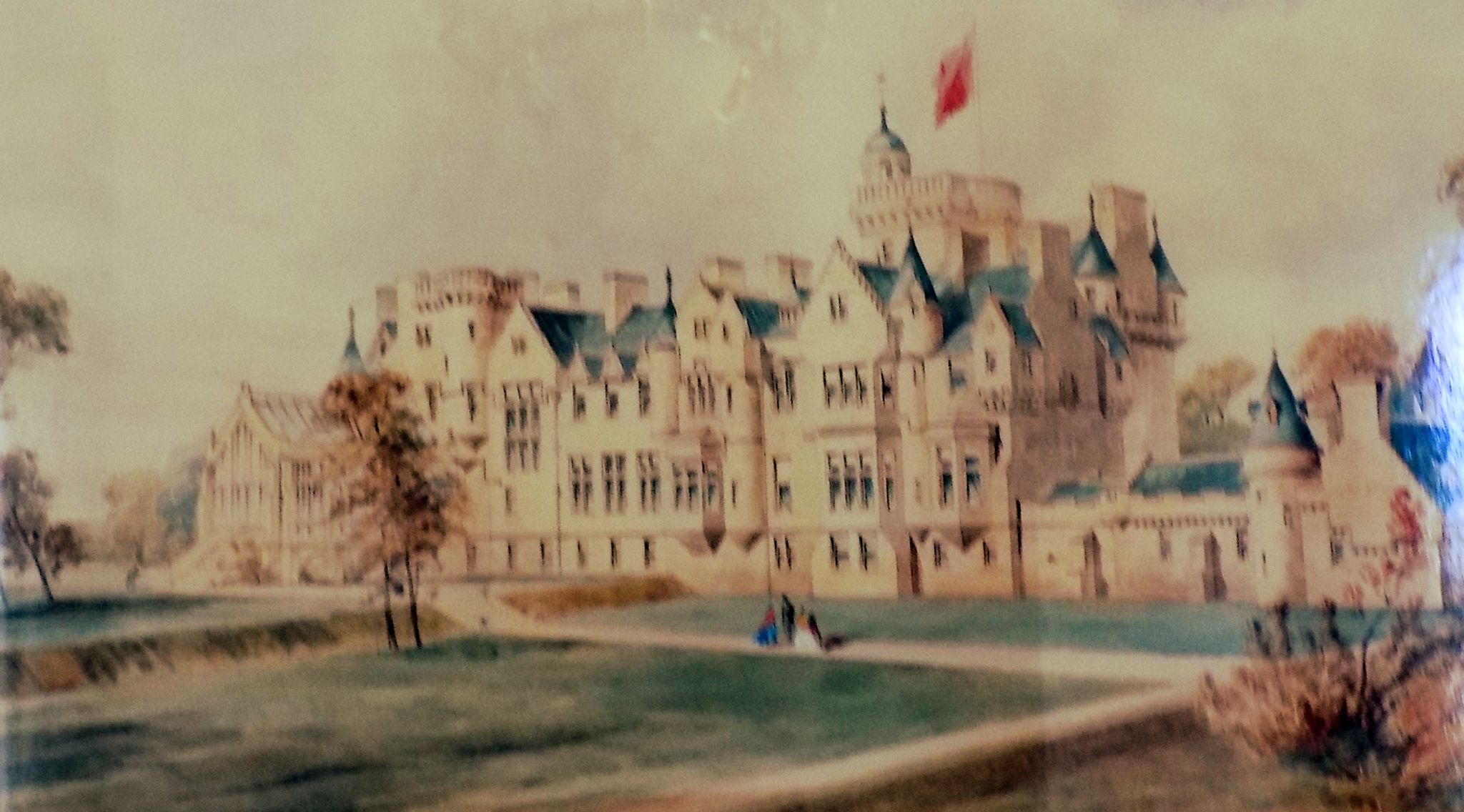 Painting of Ballikinrain Castle