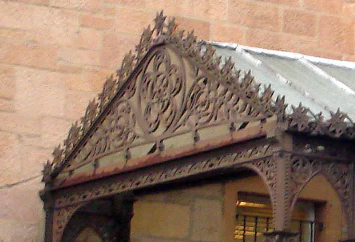 Entrance to Brookwood Library in Bearsden