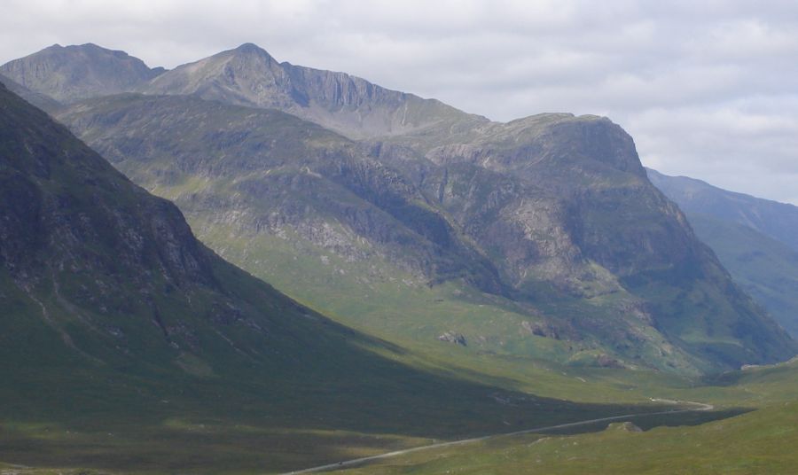 Bidean nam Bian, Stob Coire nan Lochan and Gearr Aonach of the Three Sisters of Glencoe