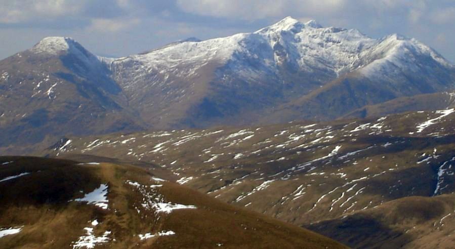 Beinn a'Bhuiridh and Ben Cruachan from Beinn Chuirn