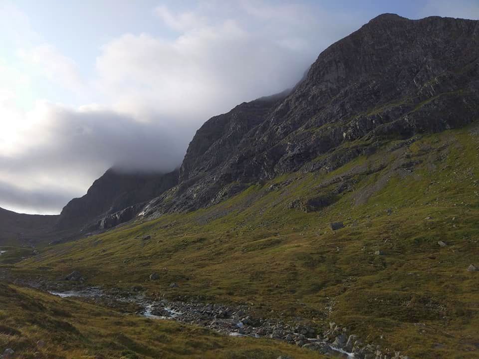 Ben Nevis approach by Allt a Mhuilinn