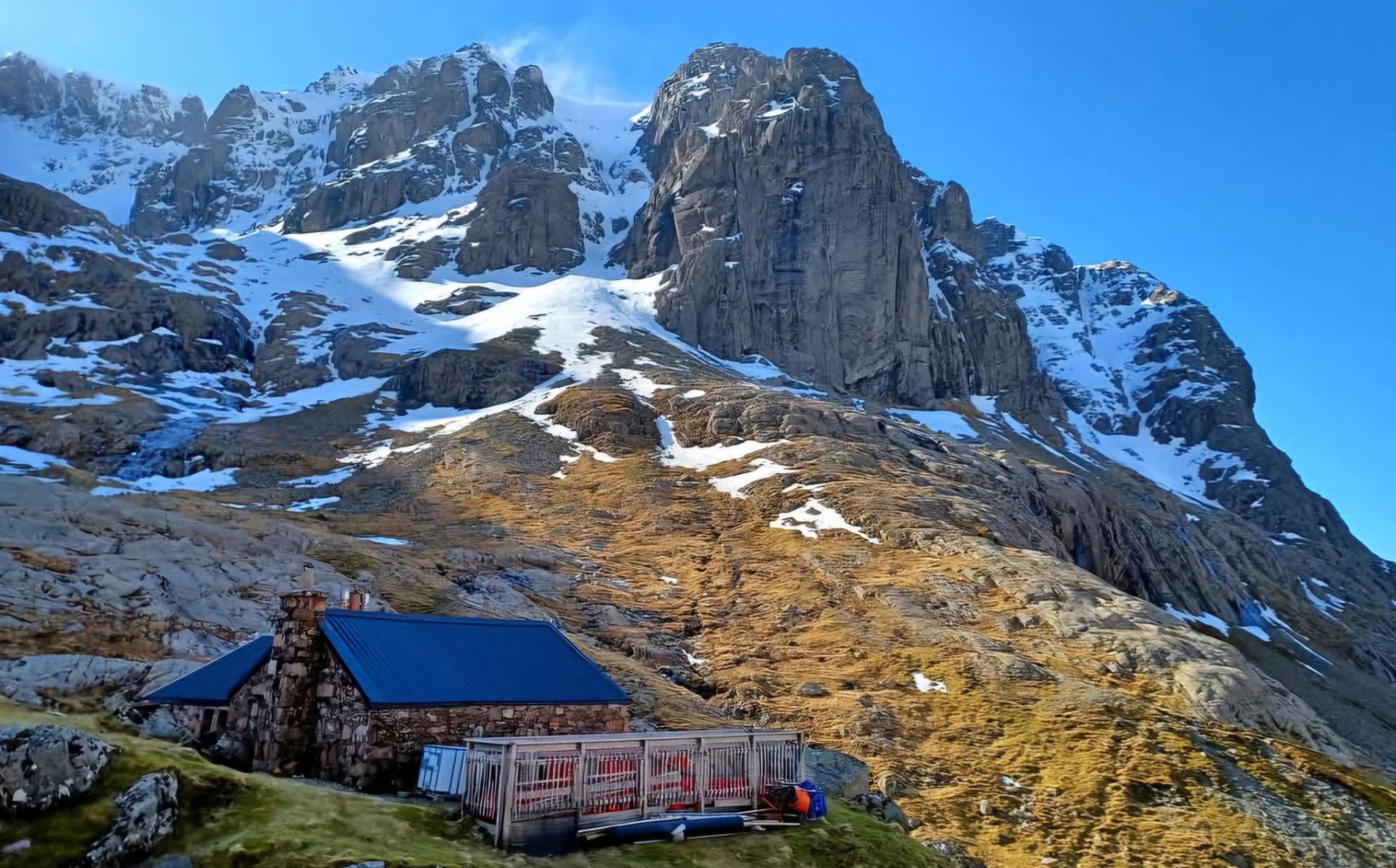 CIC Hut beneath north face of Ben Nevis