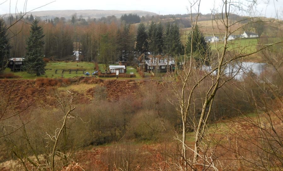 Huts of Carbeth Community at Carbeth Loch