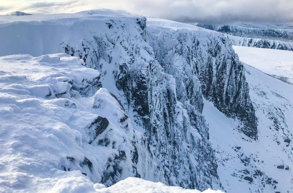 Cairn Lochan in the Cairngorm Mountains of Scotland