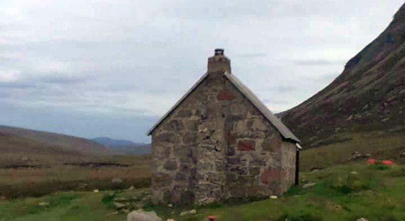 Corrour Bothy beneath Devil's Point