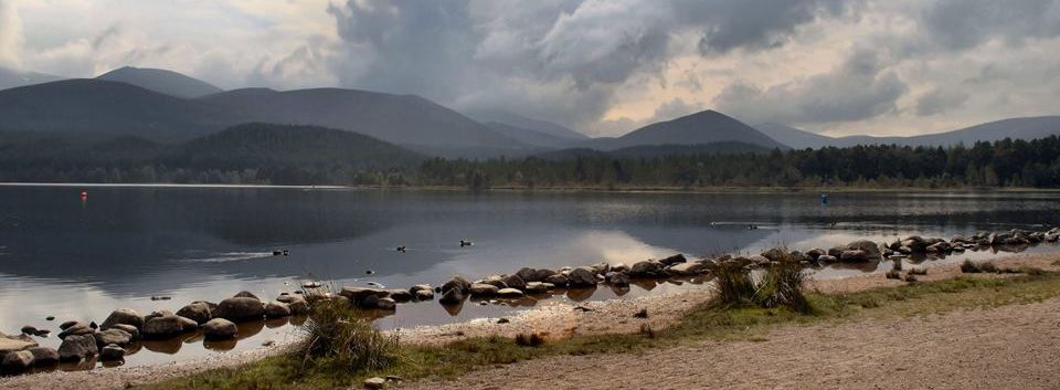 Loch Morlich in the Cairngorms of Scotland