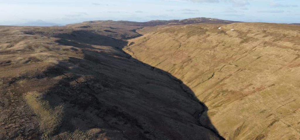 Ballagan Burn above Ballagan Glen in the Campsie Fells