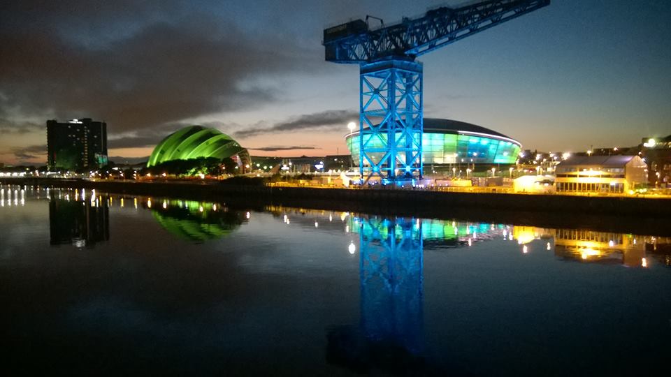 The shipyard crane at Finnieston on the River Clyde