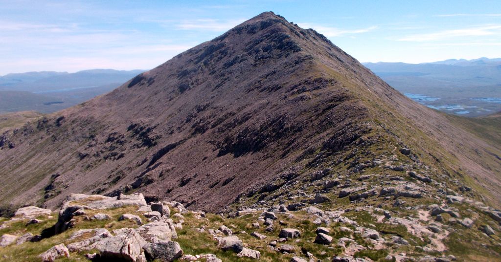 Meall a Bhuiridh from the Clach Leathad - Creise Ridge