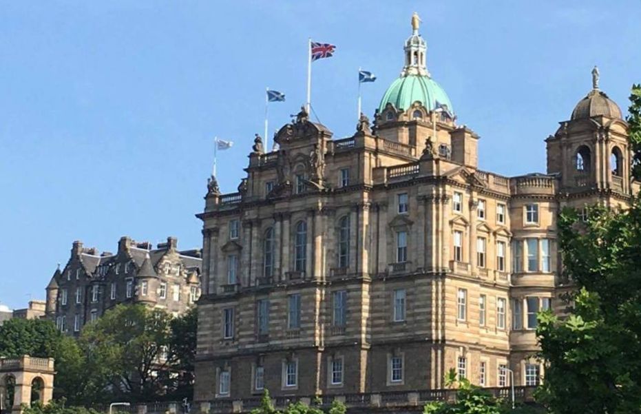 Bank of Scotland on the Mound in the City Centre of Edinburgh City Centre