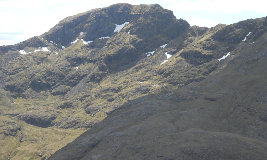 The Chancellor at the eastern end of the Aonach Eagach Ridge in Glencoe