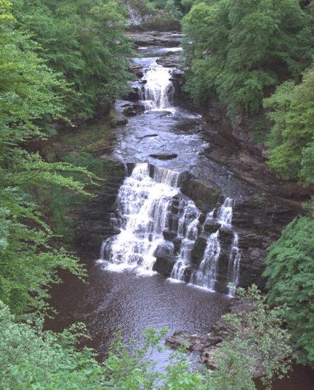 The Falls of Clyde in Scotland