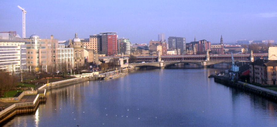 River Clyde in Glasgow, Scotland