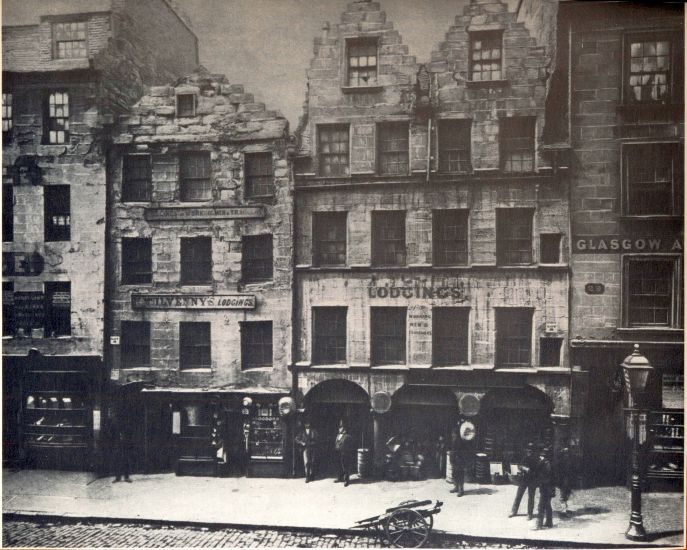 Buildings in High Street in Glasgow