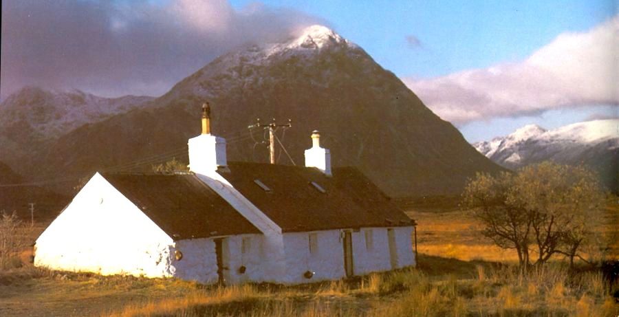 Black Rock Cottage and Buchaille Etive Mor in Glencoe