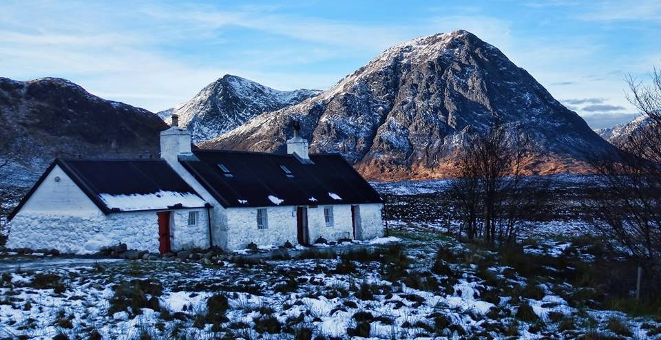 Black Rock Cottage and Buchaille Etive Mor in Glencoe