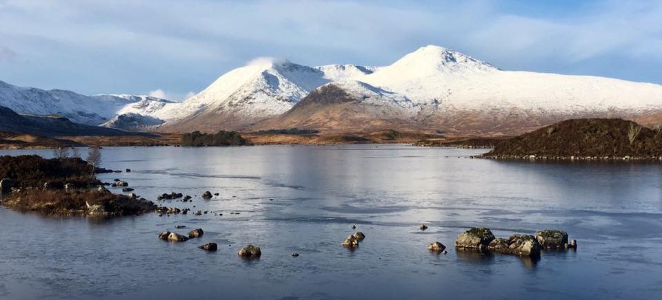 Black Mount from Lochan na h Achlaise on Rannoch Moor