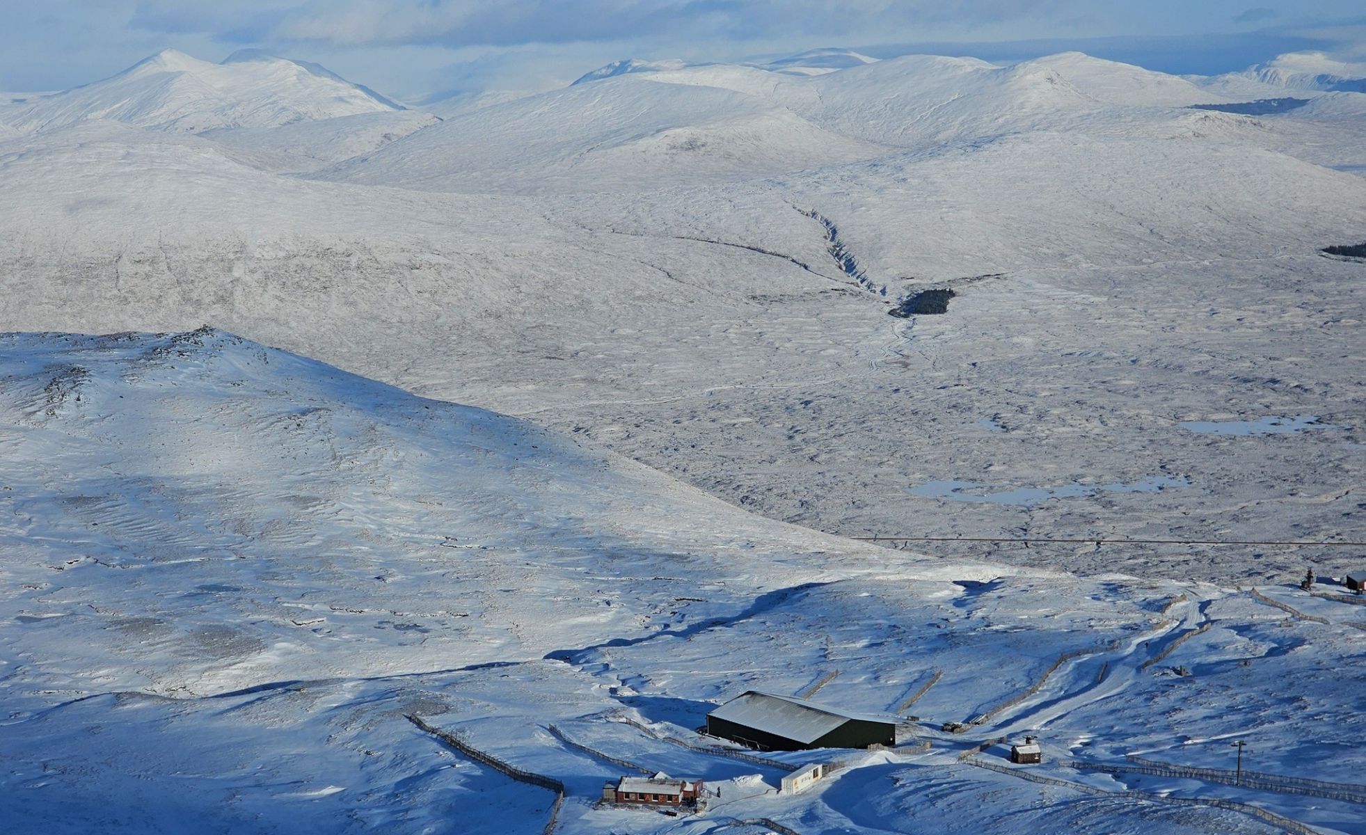 Chair lift on Meall a Bhuiridh in Glencoe