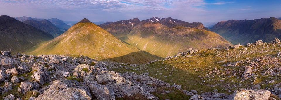 Stob Dubh and Bidean nam Bean from Buachaille Etive Beag