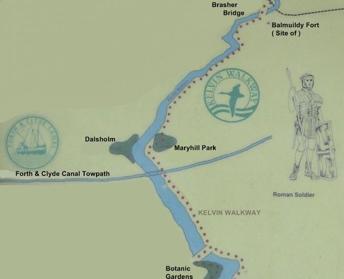 Route Map of Kelvin River Walkway