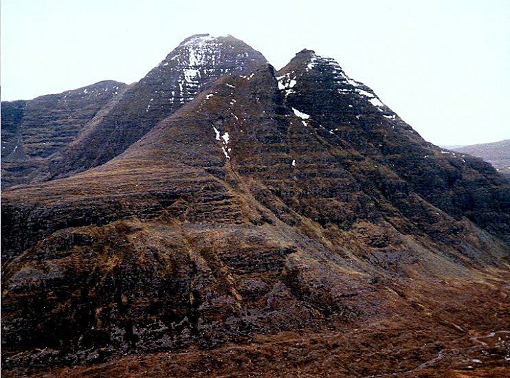 Ben Alligin from Beinn Dearg in the Torridon Region of the NW Highlands of Scotland