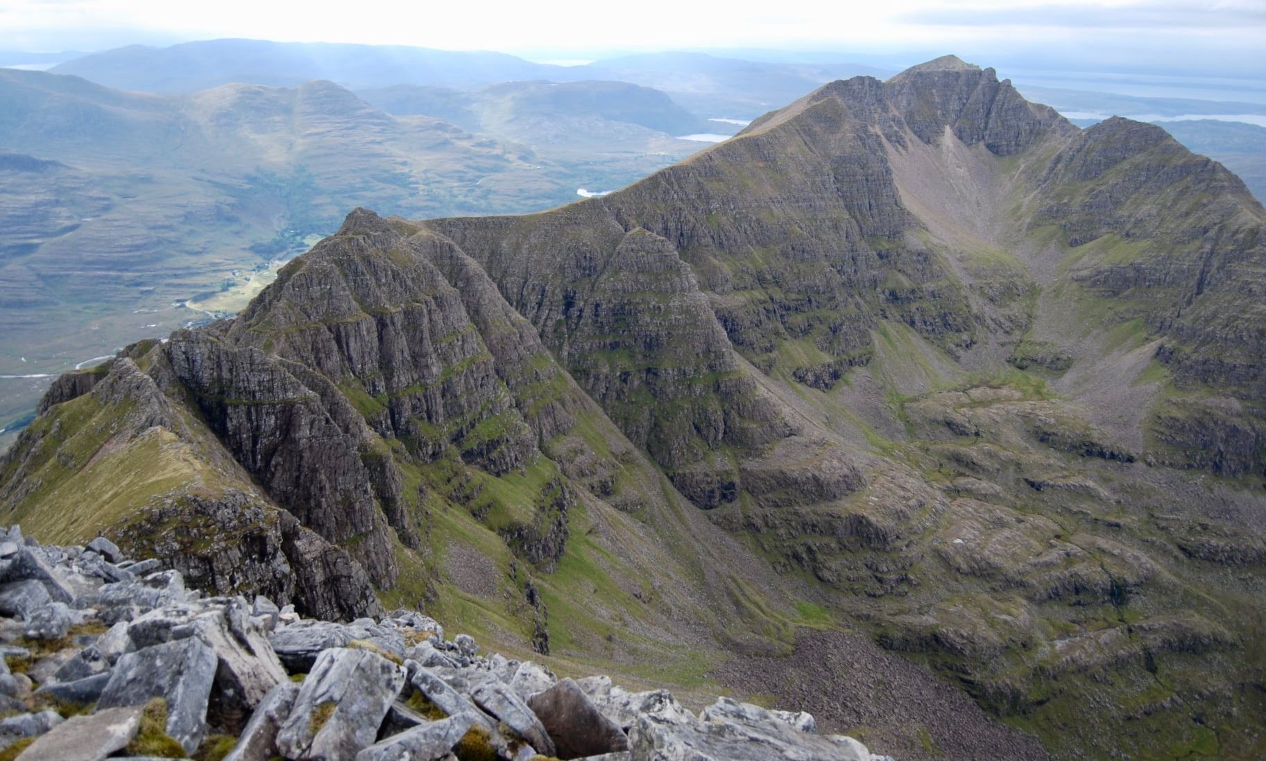 Liathach summit ridge from Beinn Eighe